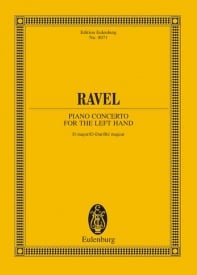 Ravel: Piano Concerto for the Left Hand D major (Study Score) published by Eulenburg